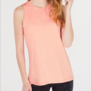 Heathered Keyhole-back tank top